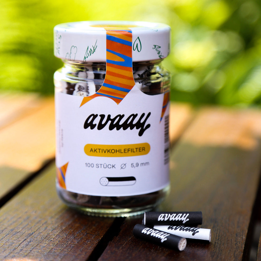 XTRA Slim Size Aktivkohlefilter (ø 5,9 mm) - 100er Stück