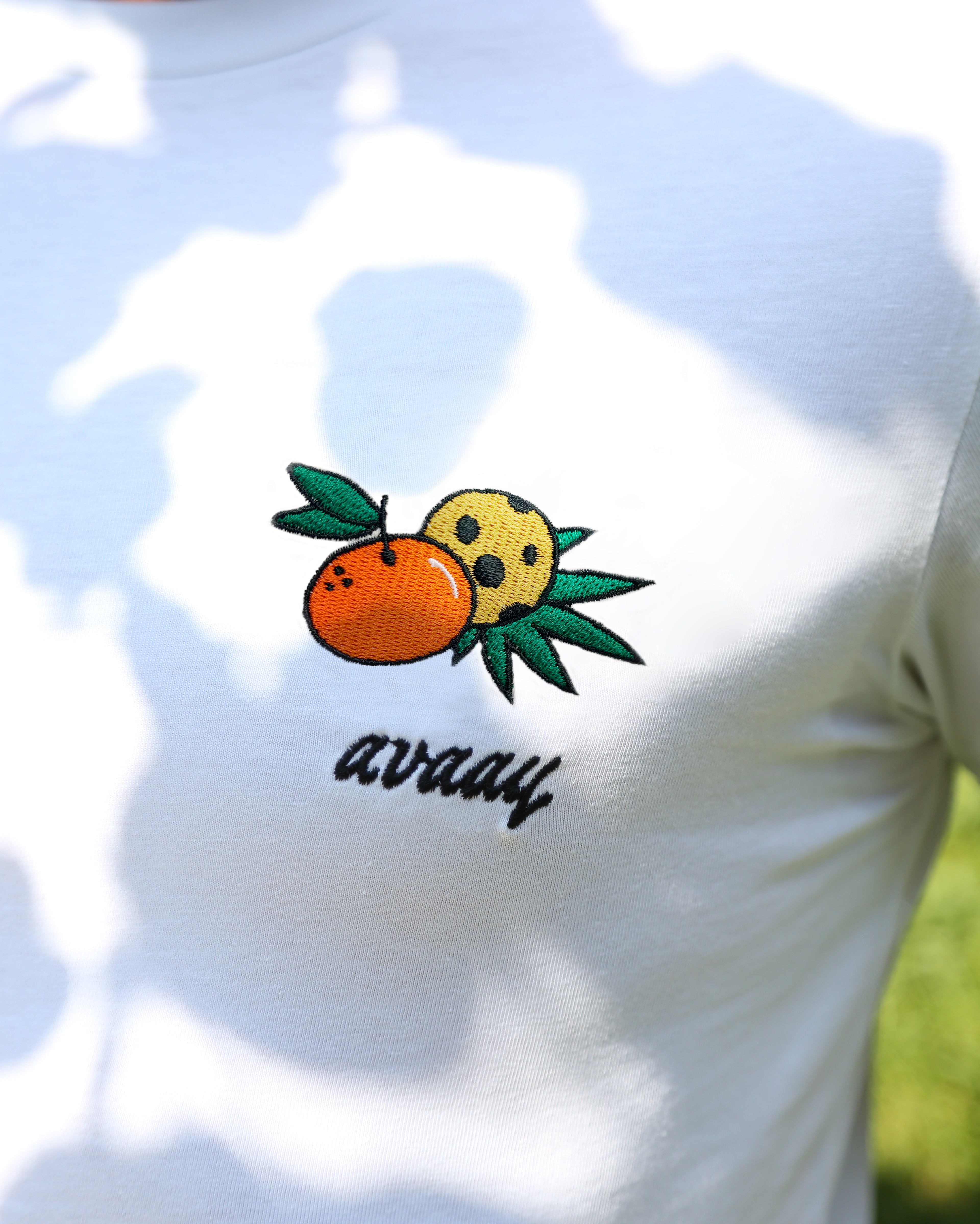 T-Shirt aus Bio-Baumwolle – "Mandarin Munchies"