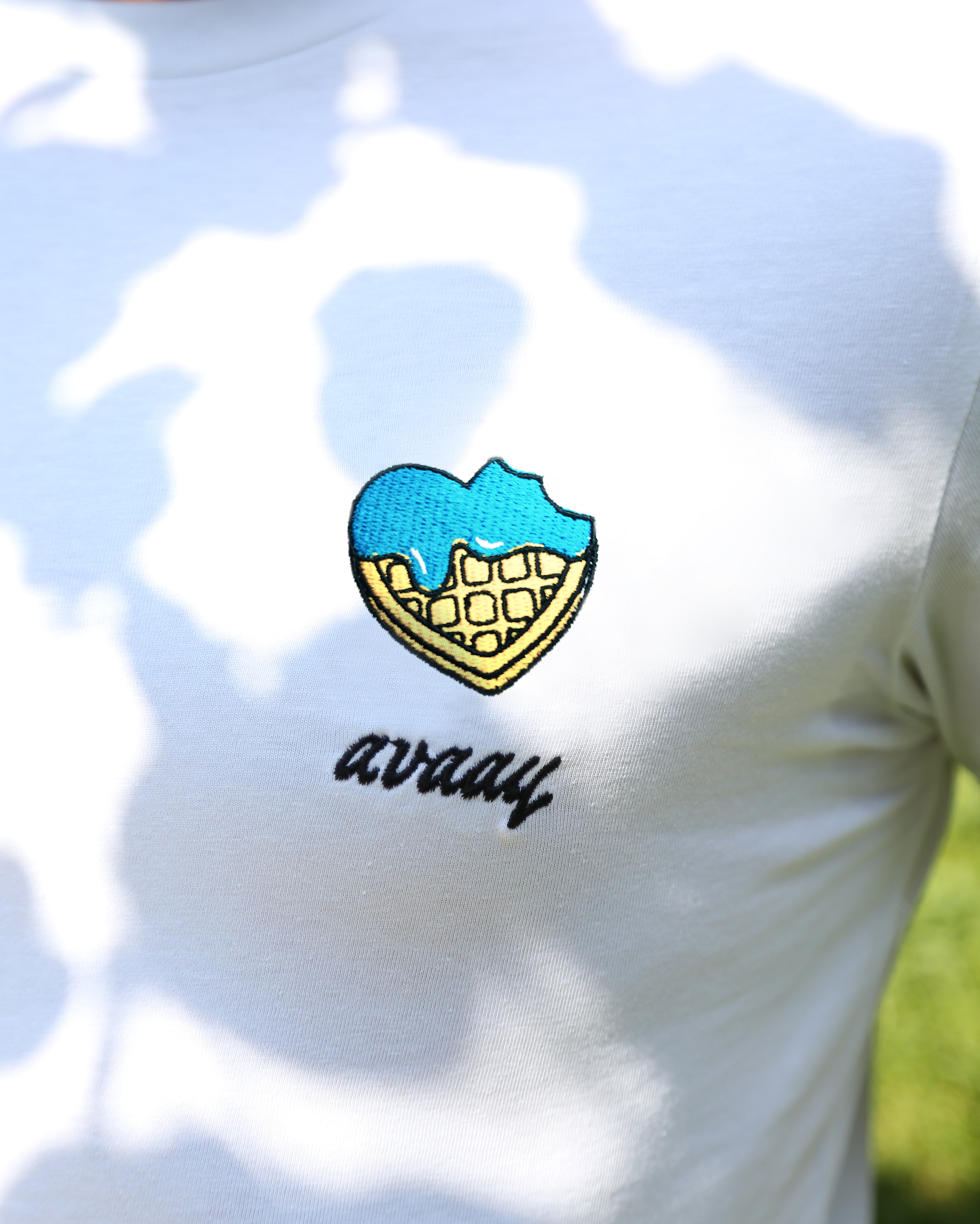 T-Shirt aus Bio-Baumwolle – "Waffelbiss"
