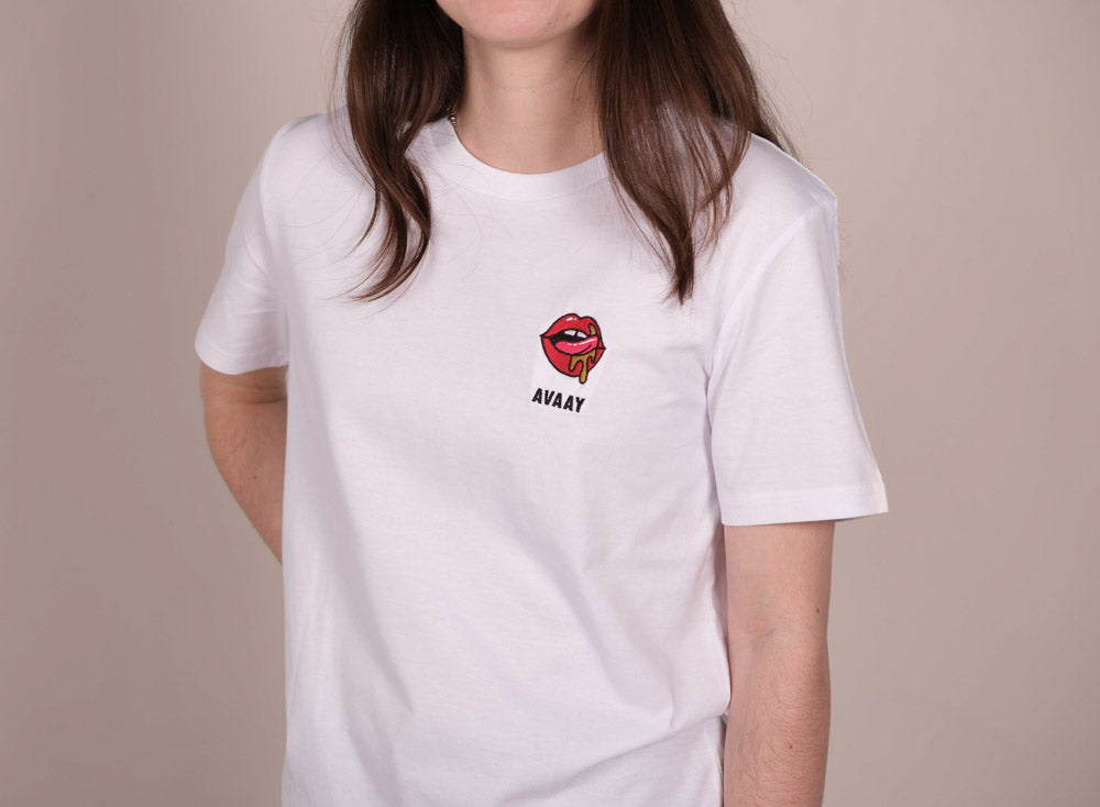 T-Shirt aus Bio-Baumwolle – "Creamy Kiss"