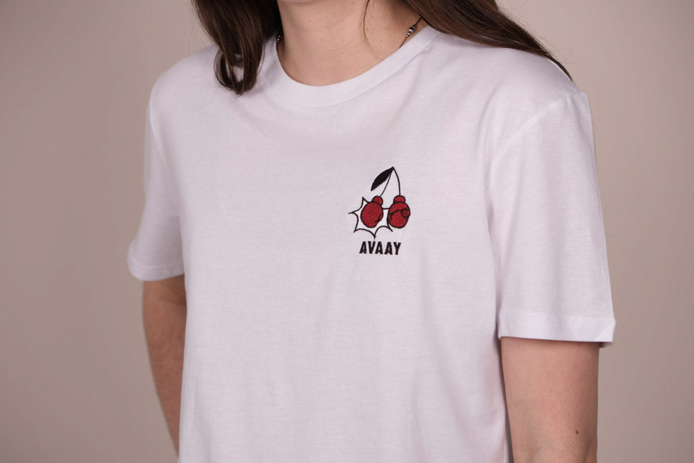 T-Shirt aus Bio-Baumwolle – "Schwarzkirsch-pun(s)ch"