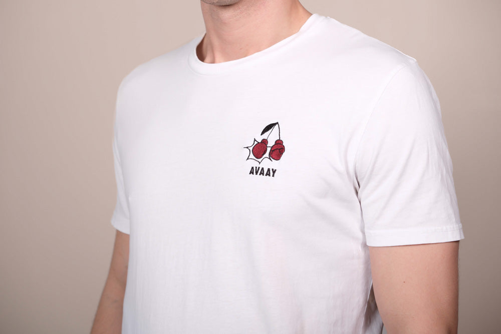T-Shirt aus Bio-Baumwolle – "Schwarzkirsch-pun(s)ch"